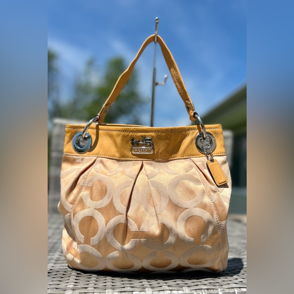 2010 Coach Madison Op Art Signature C Canvas & Enamel REHABBED SEE PHOTOS